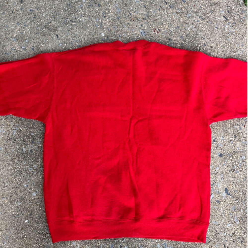 Vintage Lee Sport Detroit Red Wings Sweatshirt Mens Large Red Made in USA NHL - Picture 6 of 6